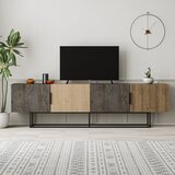 Marckeric TV omarica v hrastovem dekorju v naravni barvi 200x55 cm Titan – | Shoptok.si