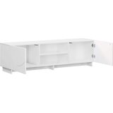  TV stalak 140 x 34,5 x 40 cm Bijela visokog sjaja | shoptok.hr