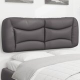 Jastuk za uzglavlje Hvar sivi 140 cm od umjetne kože | shoptok.hr
