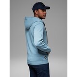 Ombre Unzipped hoodie sweatshirt in streetwear style - light blue | shoptok.hr