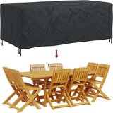 vidaXL Navlaka za vanjski namještaj Crna 200 x 110 x 70 cm 420D | shoptok.hr
