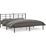  Metalni okvir za krevet s uzglavljem crni 193x203 cm | Eponuda.ba