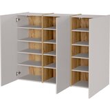 Germania Kremno bela omara za hodnik 138x103x38 cm Libbiano – | Shoptok.si