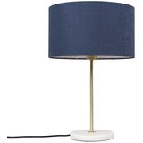 QAZQA Medenina namizna svetilka z modrim odtenkom 35 cm - Kaso | Shoptok.si