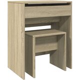 vidaXL Toaletni stolić sa stolcem boja hrasta sonome 60x40x113,5 cm | shoptok.hr