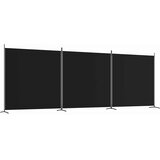 Sobna pregrada s 3 panela crna 525x180 cm od tkanine | Eponuda.ba