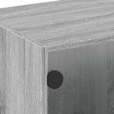 Stolić za kavu sa staklenim vratima boja hrasta 68x50x42 cm | shoptok.hr