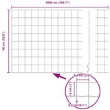  Set vrtnih ograda Set od 2 Pocinčano Pocinčani čelik 10 x 0.4 m | shoptok.hr