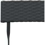  3-dijelni sklopivi bistro set od poliratana crni | shoptok.hr
