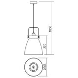  Redo 01-1275 - Visilica na sajli ARNE 1xE27/42W/230V siva | Eponuda.com