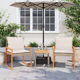  3-dijelni bistro set s bež jastucima poliratan i drvo bagrema | shoptok.hr