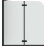  Obloga za tuš Črna 120 x 68 x 130 cm ESG steklo in aluminij | Shoptok.si