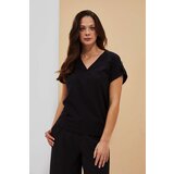Marisse Women's T-Shirt L-Ts-4076 Black Cene