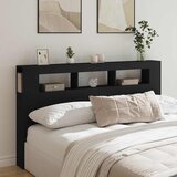  LED uzglavlje crno 180x18,5x103,5 cm konstruirano drvo | Eponuda.com