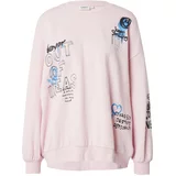 Only Sweater majica 'ONLMELANIE' plava / roza / crna