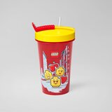 Lego Rdeča skodelica z rumenim pokrovom in slamico Iconic, 500 ml Cene