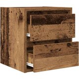  Zidni noćni ormarić boja staro drvo 38x34x40 cm | shoptok.hr