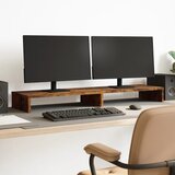 vidaXL Stalak za monitor boja dimljenog hrasta 100x27x10 cm drveni | shoptok.hr
