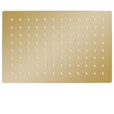  Glava za tuš od nehrđajućeg čelika 30 x 20 cm pravokutna zlatna | shoptok.hr