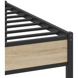 Metalni Kovinski posteljni okvir brez vzmetnice sonoma hrast 183x213 cm, (21829274) | Shoptok.si