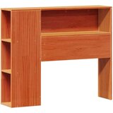 vidaXL Knjižna postelja brez vzmetnice vošč. rjava 90x190 cm borovina | Shoptok.si