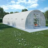 vidaXL Rastlinjak 27 m² 900x300x200 cm - - Bela - 44.3 - 900 x 300 x 200 cm - 2025- | Shoptok.si