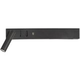 Nova Luce Mat črna kovinska LED stenska svetilka z upogljivo konstrukcijo/z USB priključkom Vida – | Shoptok.si