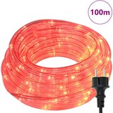 vidaXL Osvetljena vrv med 2400 LED Rdeča 100 m PVC | Shoptok.si