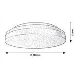 Rabalux zenon plafonjera led 24W, bela Cene