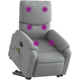  Električni masažni naslonjač na podizanje tkanina svjetlosivi | Eponuda.com