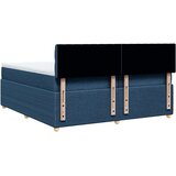 vidaXL Box spring postelja z vzmetnico modra 200x200 cm blago, (21306436) | Shoptok.si