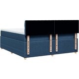 vidaXL Krevet s oprugama i madracem plavi 200 x 200 cm od tkanine | shoptok.hr