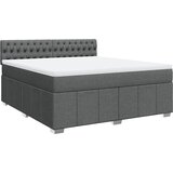 Maison Chic Box spring postelja - Vzmetna postelja z vzmetnico temno siva 180x200 cm blago SL24655, (21890109) | Shoptok.si
