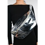 LuviShoes VENTA Women's Silver Large Waist Bag cene