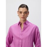 Reserved Lanena košulja - boja orhideje | shoptok.hr