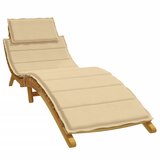 vidaXL Jastuk za ležaljku prošarani bež 186x58x3 cm od tkanine Cijene