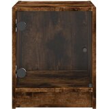  Noćni ormarići staklena vrata 2 kom boja hrasta 35 x 37 x 42 cm | shoptok.hr