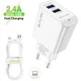 punjač 2.4A USB-A + kabl Lightning