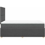  Krevet box spring s madracem tamnosivi 120 x 190 cm tkanina | shoptok.hr