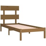  Posteljni okvir medeno rjav iz trdnega lesa 100x200 cm, (20644008) | Shoptok.si