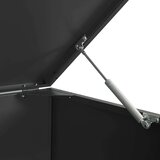 vidaXL Spremište za jednu kantu za otpad crno 69 x 79 x 117 cm čelično | shoptok.hr