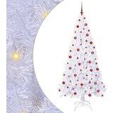  Umjetno božićno drvce s stalakom Bijelo 210 cm PVC i čelik | shoptok.hr