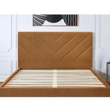 Bobochic Paris Oranžna oblazinjena zakonska postelja z letvenim dnom 160x200 cm Romane – | Shoptok.si