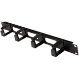 Logilink 19 Cable management panel 1 U with 4 cable rings and 3 cable openings, OR107B