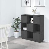 The Living Store Visoka omara siva 110,5x35x117 cm trdna borovina - Visoka Omara, (21429081) Cene