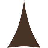 vidaXL Senčno jadro oksford blago trikotno 4x5x5 m rjavo, (20729432) Cene