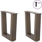  Noge za klub stolić V-oblika 2 kom Prirodni čelik 30 x (30-31,3) cm Čelik | shoptok.hr