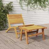 Maison Chic Vrtni Stoli - Stol za vrt z naslonom za noge trdna tikovina JS792, (21877467) | Shoptok.si