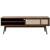 Unique Furniture Temno rjava TV omarica v hrastovem dekorju 150x50 cm Barrali – | Shoptok.si
