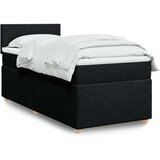 vidaXL Krevet s oprugama i madracem crni 100 x 200 cm od tkanine | shoptok.hr